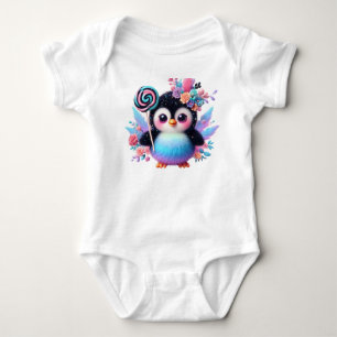 Body Para Bebê Pinguim
