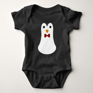 Body Para Bebê Pinguim com Arco