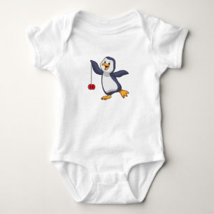 Body Para Bebê Pinguim com Yo-Yo