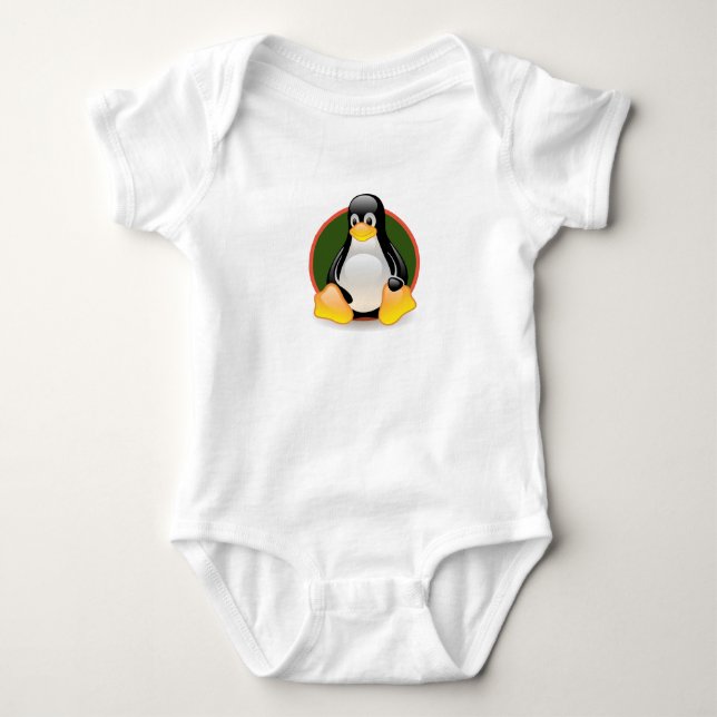Body Para Bebê pinguim legal (Frente)