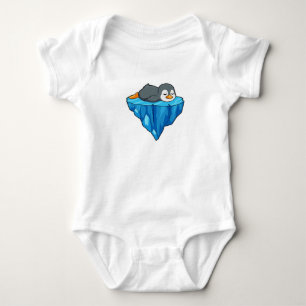 Body Para Bebê Pinguim no gelo