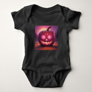 Body Para Bebê Pink Jack-o'-lanterna