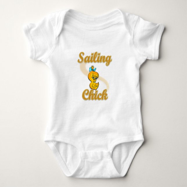 Body Para Bebê Pintinho de navegação (Frente)