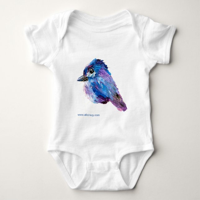 Body Para Bebê Pintinho do Alasca e Moosey uma peça (Frente)