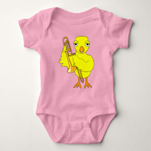 Body Para Bebê Pintinho Trombone