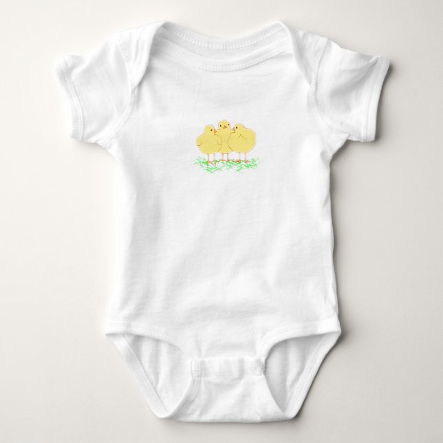 Body Para Bebê Pintinhos (Frente)