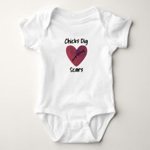 Body Para Bebê Pintinhos de cicatrizes