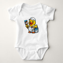 Body Para Bebê Pintor de Pato de Borracha