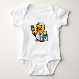 Body Para Bebê Pintor de Pato de Borracha