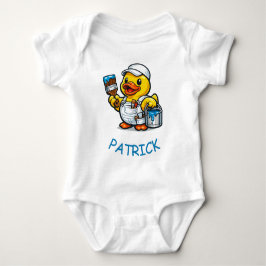 Body Para Bebê Pintor de Pato de Borracha