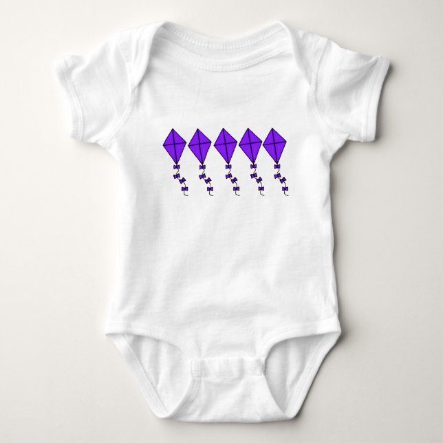 Body Para Bebê Pipas de Bodysuit para Bebê (Frente)