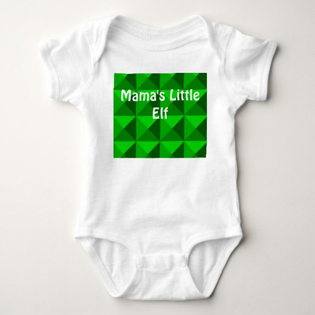 Body Para Bebê Pirâmides Verdes (Frente)