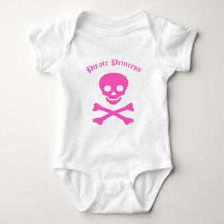 Body Para Bebê Pirate Princess Crossbones