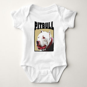 Body Para Bebê Pitbull branco