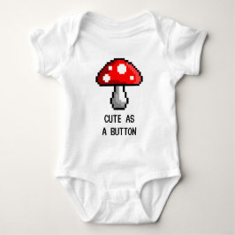 Body Para Bebê Pixel Mushroom Baby Bodycase