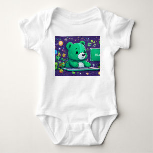 Body Para Bebê Pixel para página: Logotipo de mundos em ponte