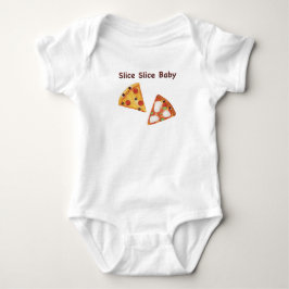Body Para Bebê Pizza de Comida Rápida Bonita - Rostos de Comida d