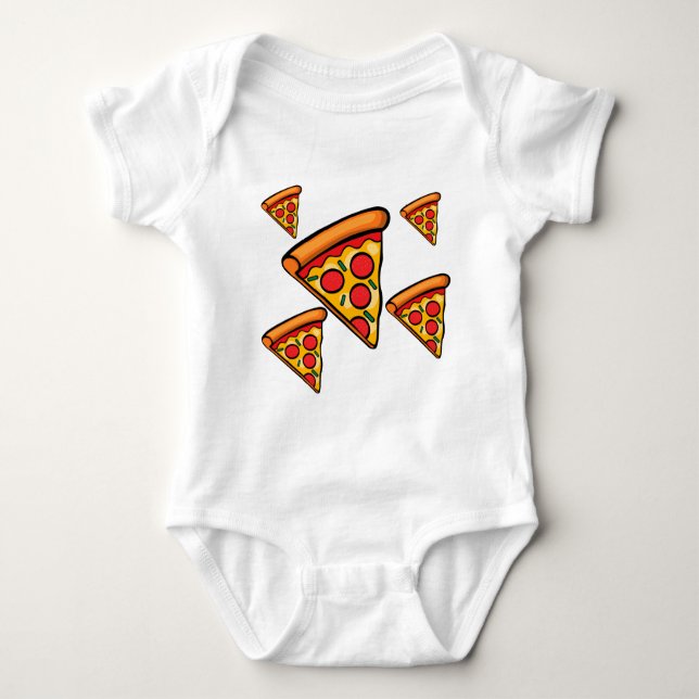 Body Para Bebê Pizza Sexta-Design - Bebê Jersey Bodycase (Frente)