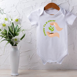 Body Para Bebê Planta Verde Tu B'shvat Sameach Happy Tu B'shvat