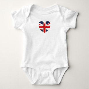 Body Para Bebê Platinum Jubilee 2022/England Flag
