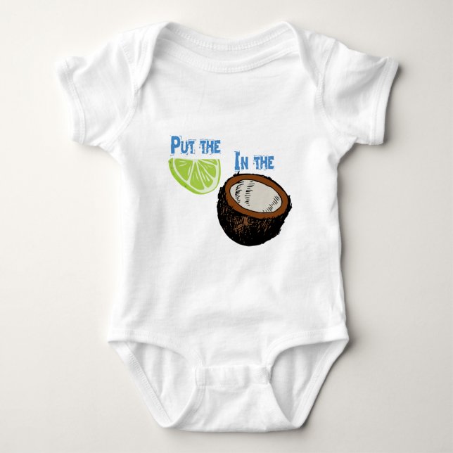 Body Para Bebê Pnha o limão no coco! (Frente)