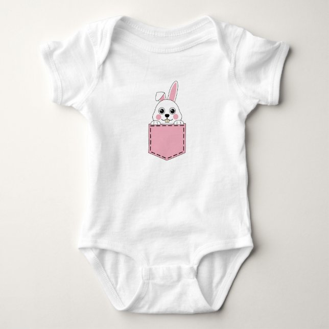 Body Para Bebê Pocket Pet Bunny (Frente)