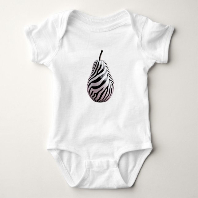 Body Para Bebê Poire Zèbre – Zebra Pear (Frente)