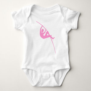 Body Para Bebê Pole Vaulting - Rosa