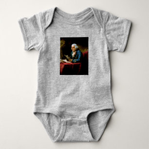 Body Para Bebê Polegar Retrato, Benjamin Franklin Pai Fundador