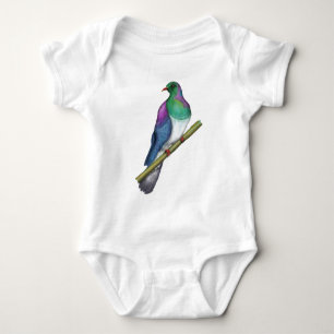 Body Para Bebê Pombo Kereru Wood