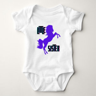 Body Para Bebê Pônei Roxo Irmãzinha