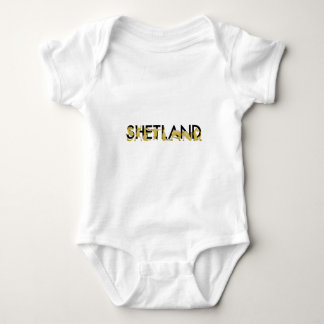 Body Para Bebê Pony flexing nas letras SHETLAND