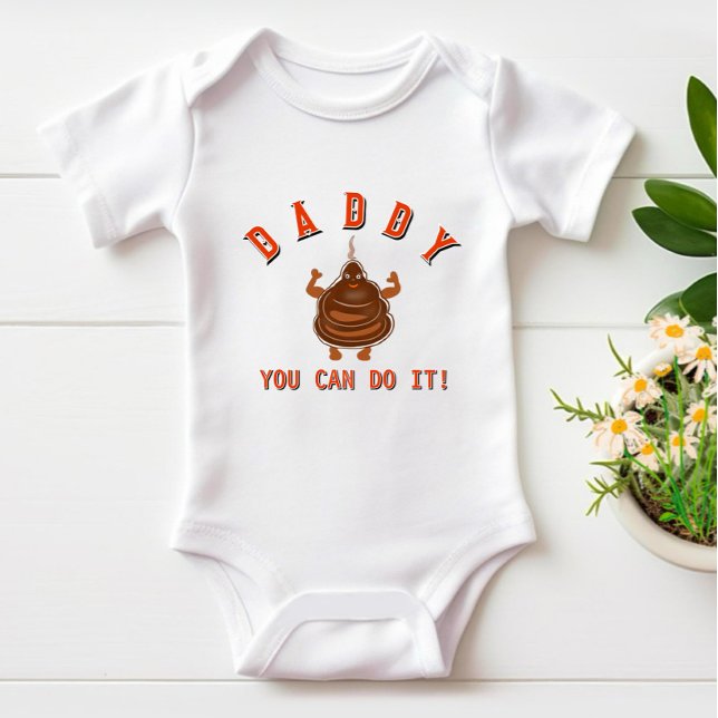 Body Para Bebê Poop castanho engraçado (Criador carregado)