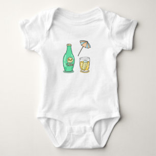 Body Para Bebê Pop de Verão Soda Vibes - Boca de Cartoon Bonita