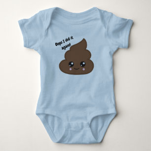 Body Para Bebê Pop "oops, eu fiz de novo!