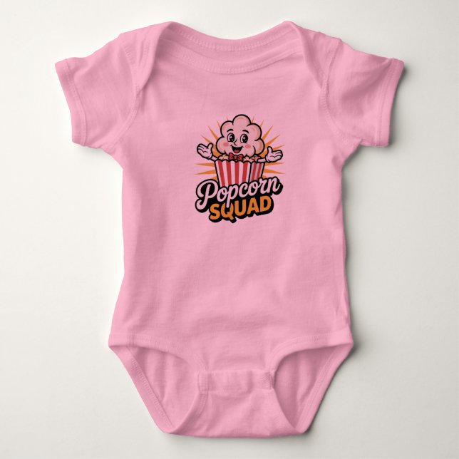 Body Para Bebê Popcorn Squad (Frente)