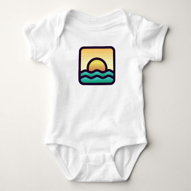 Body Para Bebê Pôr do sol (Frente)