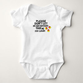 Body Para Bebê Por Favor Não Deixe Meu Irmão Mais Velho Me Vender
