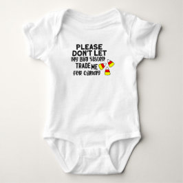 Body Para Bebê Por Favor Não Deixe Minha Irmã Mais Velha Me Vende