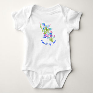 Body Para Bebê Porcelain Berries em macacão-bebê