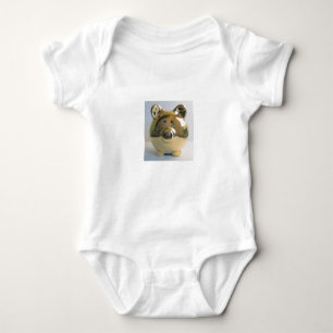 Body Para Bebê Porco dourado