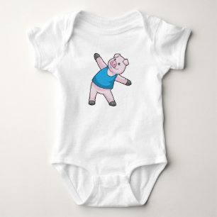 Body Para Bebê Porco no Yoga Stretching
