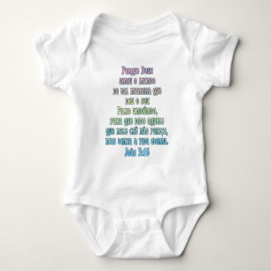 Body Para Bebê Português do 3:16 de John