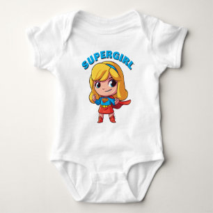 Body Para Bebê Pose Adorável da Supergirl