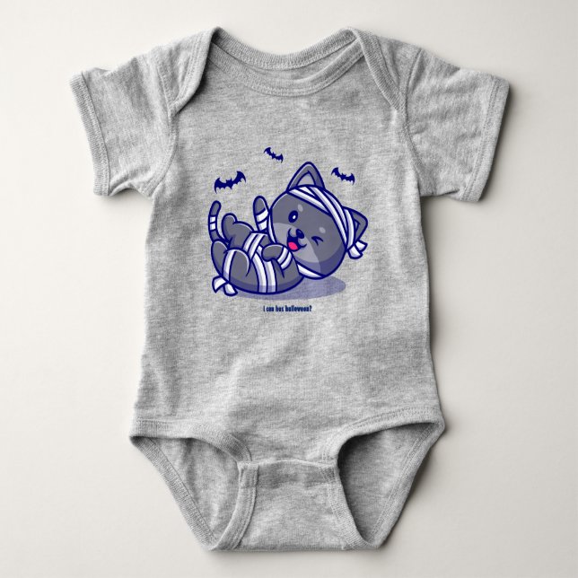 Body Para Bebê Posso Ter Halloween? (Frente)