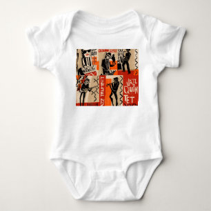 Body Para Bebê Poster vintage Legal Jazz