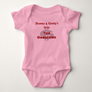 Body Para Bebê Pouca dedução fiscal das mamães & do pai