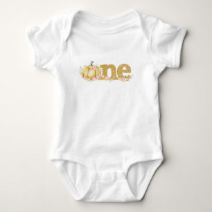Body Para Bebê Pouco Bodysuit do primeiro aniversario da abóbora