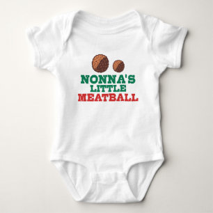 Body Para Bebê Pouco Meatball de Nonna