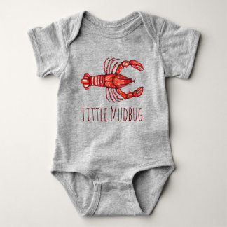 Body Para Bebê Poucos lagostins de Mudbug Cajun